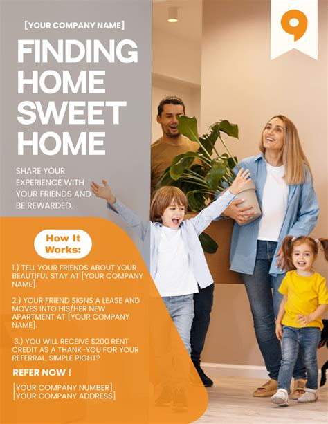 resident referral flyer|Resident referral design flyer Template .